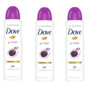 Kit 3 Desodorante Aerosol Amora E Flor Lótus 150ml 72h -Dove