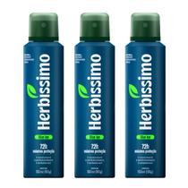 Kit 3 Desodorante Aerossol Herbíssimo Blue Ice 150 Ml - Dana Kit 3 Desodorante Aerossol Herbíssimo Blue Ice 150 Ml - Dana