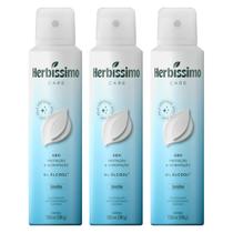 Kit 3 Desodorante Aerossol Herbíssimo Care Sem Álcool Sensitive 150Ml Dana