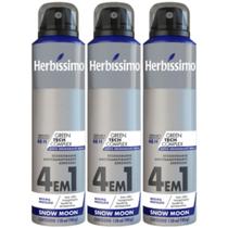 Kit 3 Desodorante Aerossol Herbíssimo Snow Moon 150 Ml - Dana Kit 3 Desodorante Aerossol Herbíssimo Snow Moon 150 Ml - Dana