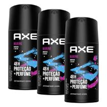 Kit 3 Desodorante Antitranspirante Axe Marine Aerossol 152ml