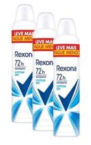 kit 3 Desodorante Antitranspirante Rexona Cotton Dry 250ml