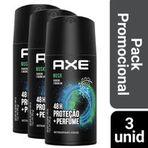 Kit 3 Desodorante Axe Musk 150g