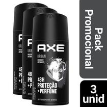 Kit 3 Desodorante Axe Urban Invisible 150ml