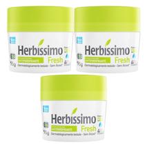 Kit 3 Desodorante Creme Fresh Herbíssimo 55G - Dana