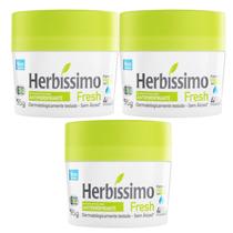 Kit 3 Desodorante Creme Fresh Herbíssimo 55G - Dana