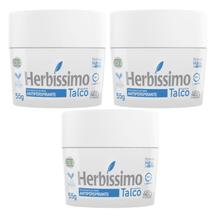 Kit 3 Desodorante Creme Talco Herbíssimo 55G - Dana Kit 3 Desodorante Creme Talco Herbíssimo 55G - Dana