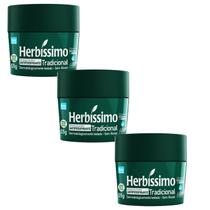 Kit 3 Desodorante Creme Tradicional Herbíssimo 55G - Dana