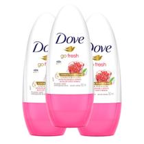 Kit 3 Desodorante Dove Go Fresh Romã e Verbena Roll-on Antitranspirante 50ml Kit 3 Desodorante Dove Go Fresh Romã e Verbena Roll-on Antitranspirante 50ml
