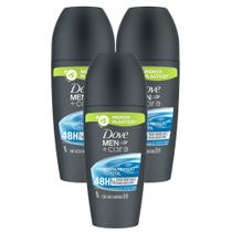 Kit 3 Desodorante Dove Men + Care Proteção Total Roll-on Antitranspirante 48h 50ml
