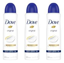 Kit 3 Desodorante Dove Original Antitranspirante 150ml