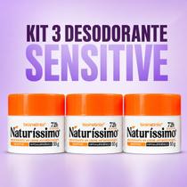 Kit 3 Desodorante em Creme Bio Instinto Naturíssimo Sensitive Hipoalergênico 72h Kit 3 Desodorante em Creme Bio Instinto Naturíssimo Sensitive Hipoalergênico 72h