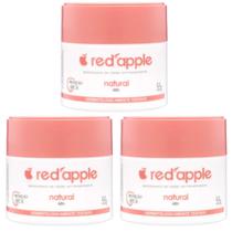 Kit 3 Desodorante Em Creme Natural 55G - Red Apple