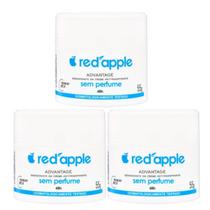 Kit 3 Desodorante Em Creme Sem Perfume 55G - Red Apple Kit 3 Desodorante Em Creme Sem Perfume 55G - Red Apple