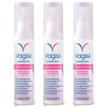 Kit 3 Desodorante Intimo Feminino 60ml Vagisil Odor Block