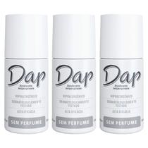 Kit 3 Desodorante Masculino Feminino S/ Perf RollOn Dap 55ml