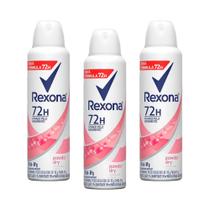 kit 3 Desodorante Rexona Feminino Powder Dry Motionsense 89g cada