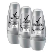 Kit 3 Desodorante Rexona Men Sem Perfume Roll-on Antitranspirante 48h 50ml