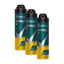 Kit 3 Desodorante Rexona Men V8 Aerosol Antitranspirante 48h 150ml