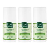 Kit 3 Desodorante Roll-On Coco e Toranja 55ML Boni Natural Kit 3 Desodorante Roll-On Coco e Toranja 55ML Boni Natural