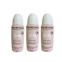 Kit 3 Desodorante Roll-on Miss 85ml Rosa Selvagem Kit 3 Desodorante Roll-on Miss 85ml Rosa Selvagem