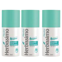 Kit 3 Desodorante Roll-On Neutro Herbíssimo 50Ml - Dana
