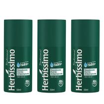 Kit 3 Desodorante Roll-On Tradicional Herbíssimo 50Ml - Dana