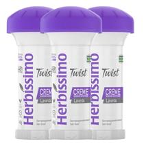 Kit 3 Desodorante Twist Creme Lavanda Herbíssimo 45G - Dana