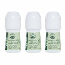 Kit 3 Desodorantes Bioessência Rollon Natural 70ml cada