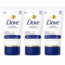 Kit 3 Desodorantes Creme Dove Sérum Reparação Diária 50g Kit 3 Desodorantes Creme Dove Sérum Reparação Diária 50g
