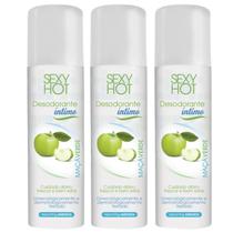 Kit 3 Desodorantes Intimo Sedução Maçã Verde Eva 166ml Kit 3 Desodorantes Intimo Sedução Maçã Verde Eva 166ml