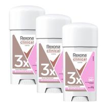 Kit 3 Desodorantes Rexona Clinical Classic 58g