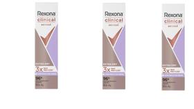 Kit 3 Desodorantes Rexona Clinical Extra Dry 150ml Unilever