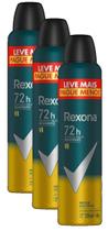 kit 3 Desodorantes Rexona Men Antitranspirante V8 250ml