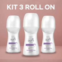 Kit 3 Desodorantes Roll On Antitranspirante Clareador Avon On Duty Care 48hrs Antiodor 50ml