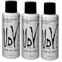 Kit 3 Desodorantes UDV Black Masculino 200ml Kit 3 Desodorantes UDV Black Masculino 200ml
