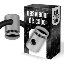 Kit 3 desviadores de cabo em alumínio - Alumínio NATURAL