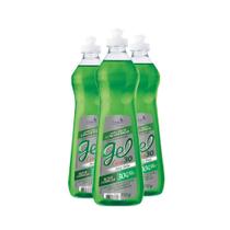 Kit 3 Detergente Concentrado Gel Care 30 Alo Vera 512g Cada
