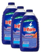 kit 3 Detergente Liquido Brilhante Limpeza Total 1.8L