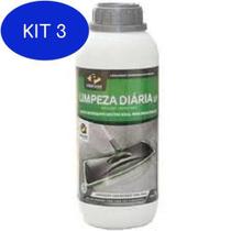 Kit 3 Detergente para Limpeza Diária mármore, granito, porcelanato