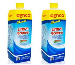 Kit 3 Detergentes Limpa Bordas Genco 1 Litro Para Piscinas