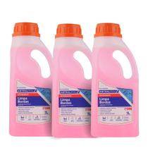 Kit 3 Detergentes Limpa Bordas Ph Neutro Liquido Astralpool 1L