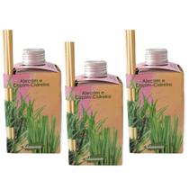 Kit 3 Difusor Ambiente Casa Vareta Luz Aromas Perfumado Odorizador 280ml Top Aromatizador - Envio Já