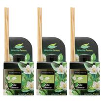 Kit 3 Difusor de Aromas Perfume de Ambiente Chá Branco 270ml Kit 3 Difusor de Aromas Perfume de Ambiente Chá Branco 270ml