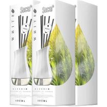 Kit 3 Difusor De Aromas Secar Cheiro Por Todo Ambiente100ml