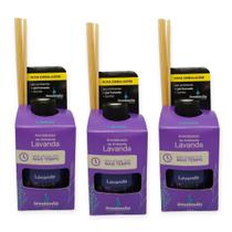 Kit 3 Difusor Lavanda Aromatizador Ambiente Vareta 280ml Perfumado Senalândia Desde 1999 - Envio Já Kit 3 Difusor Lavanda Aromatizador Ambiente Vareta 280ml Perfumado Senalândia Desde 1999 - Envio Já