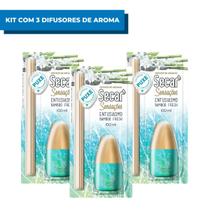Kit 3 Difusores de Aromas Sensações Entusiasmo Bamboo 100ml