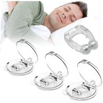 Kit 3 Dilatador Nasal Clip Magnético Anti Ronco Apneia do Sono Auxilia Respiração Durma Bem