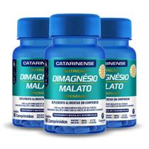 Kit 3 Dimagnésio Malato Catarinense 60 Comprimidos
