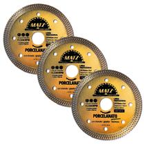Kit 3 Disco Corte Turbo P/ Porcelanato Premium 110x20mm Matz